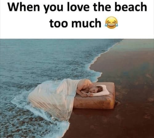 Beach Memes When you love the beach too much