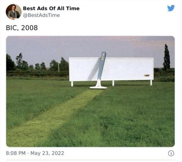 best ads of all time BIC, 2008