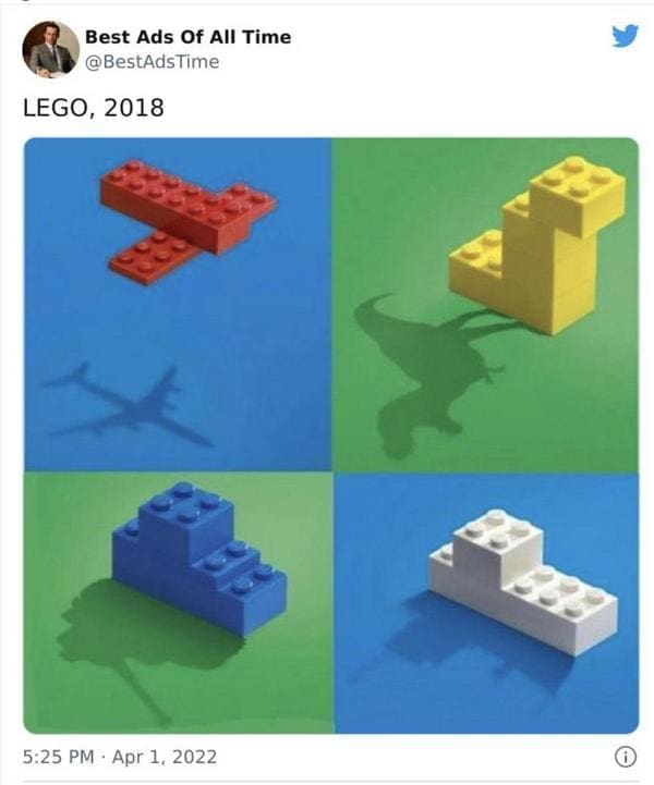 best ads of all time LEGO, 2018