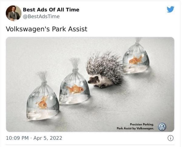 best ads of all time Volkswagen's Park Assist