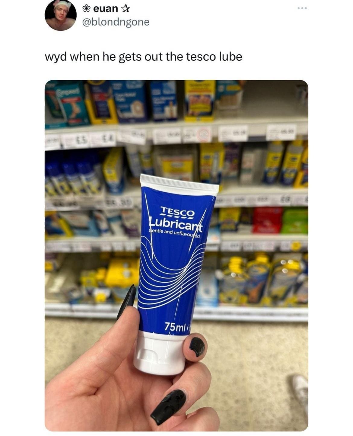 British Memes wyd when he gets out the tesco lube