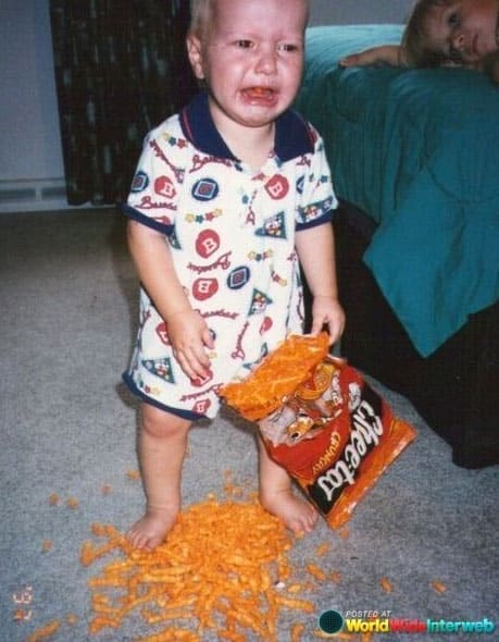 Cheeto Meme Cheetos fall on floor