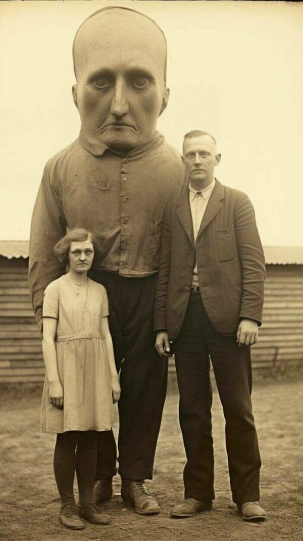 An example of early AI-generated art: surreal, uncanny, and a bit unsettling.