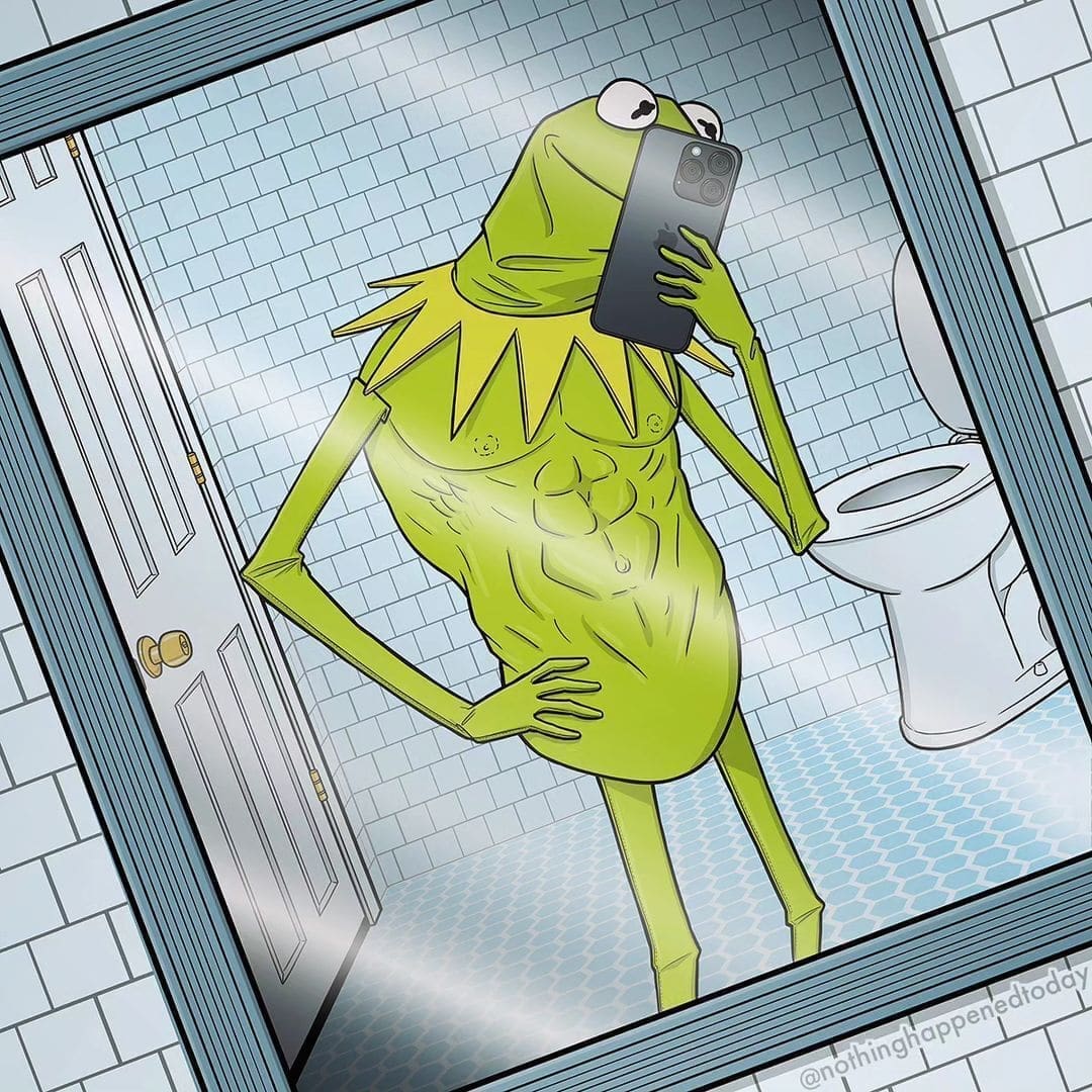 Dark Funny Comics Ed Harrington kermit the frog