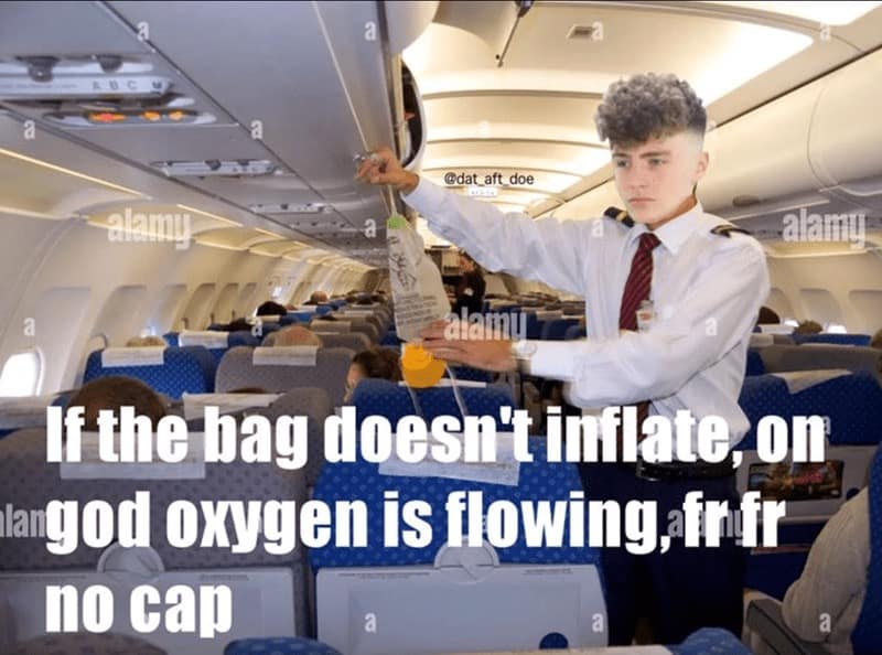 If the bag doesn't inflate, on tangod oxygen is flowing,frfr no cap