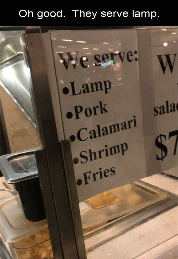 funny memes Oh good. They serve lamp.