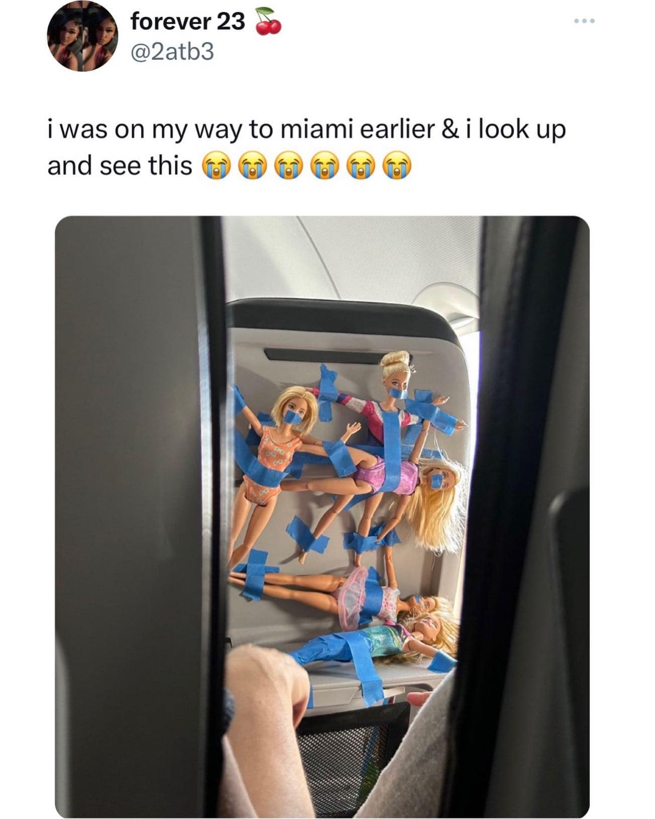 i was on my way to miami earlier & i look up and see this