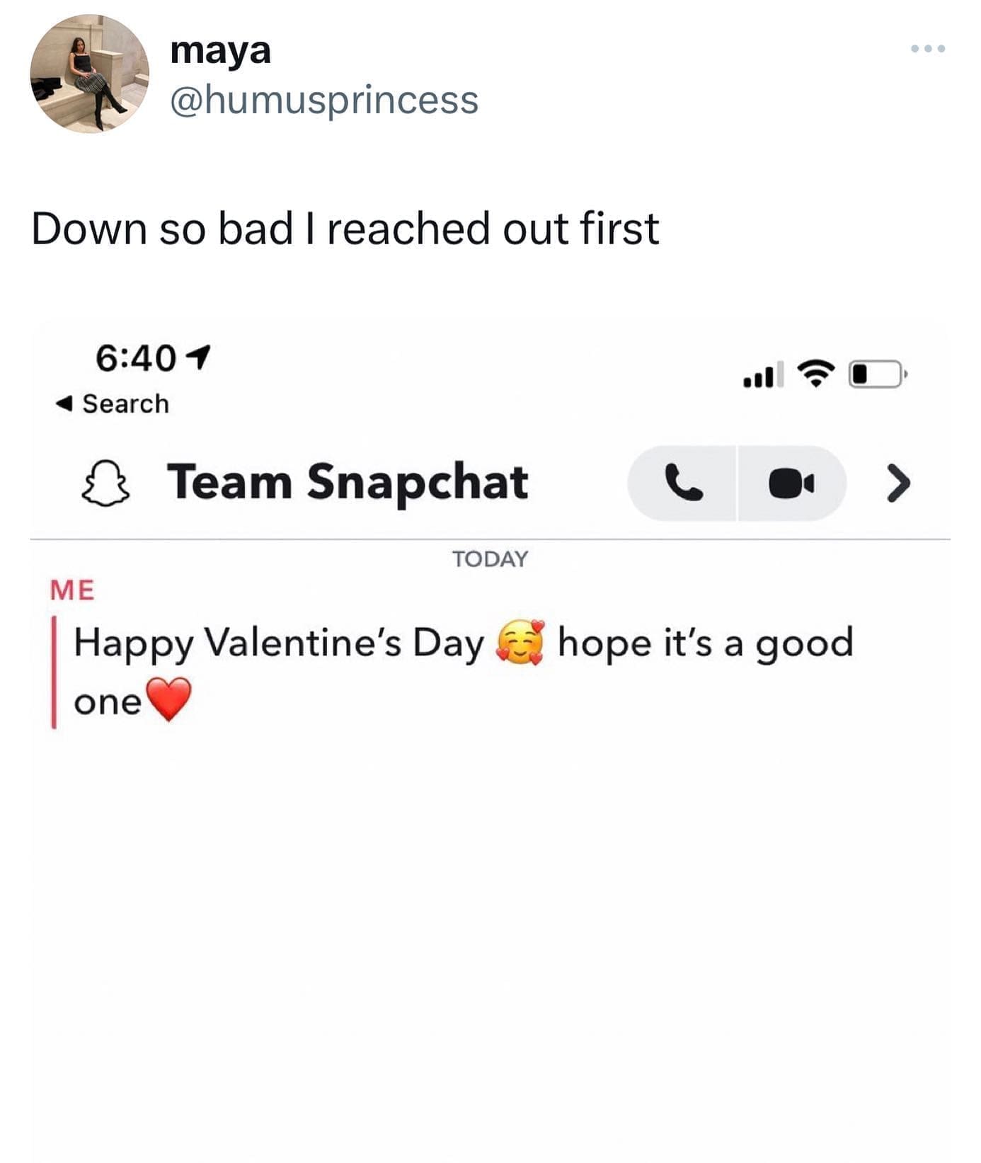 funny pics Down so bad I reached out first