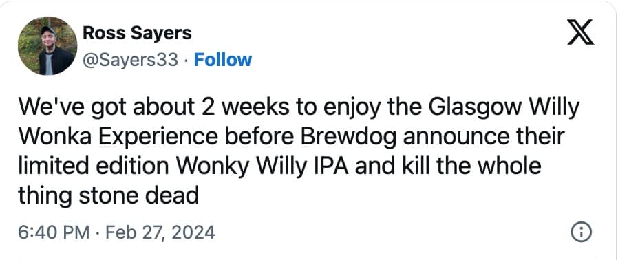 Glasgow Willy Wonka Experience, Willy Wonka Experience Memes, Willy Wonka Experience, Glasgow Willy Wonka Experience memes