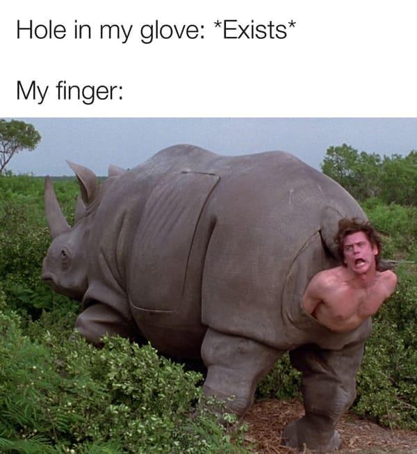 Golf Memes Hole in my glove: *Exists* My finger: