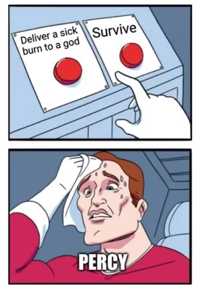 percy jackson and the olympians, percy jackson memes, percy jackson luke