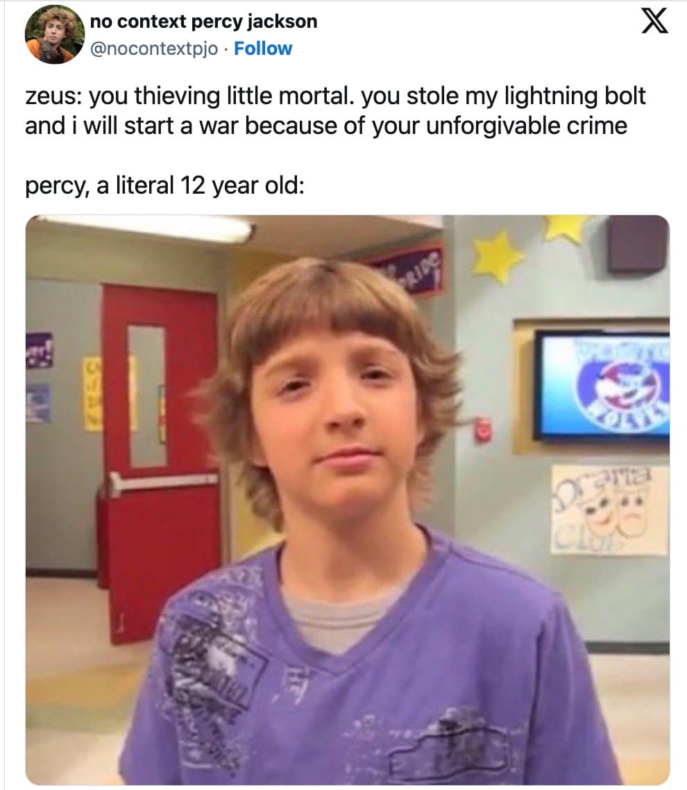 percy jackson and the olympians, percy jackson memes, percy jackson luke