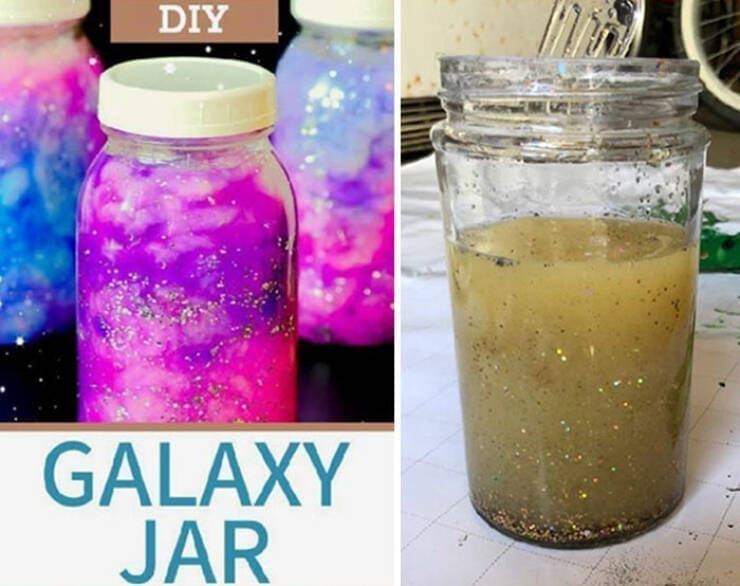pinterest galaxy jar fail