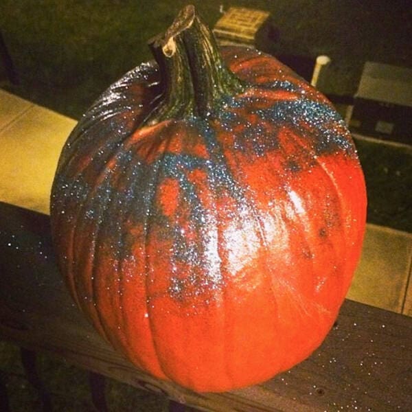 pinterest glitter pumpkin fail
