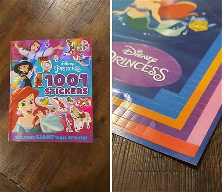 deceptive packaging princess stickers