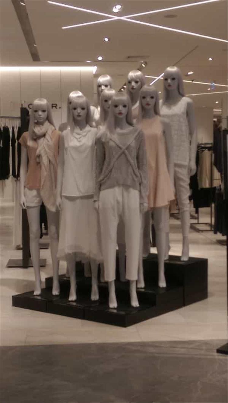 staring mannequins