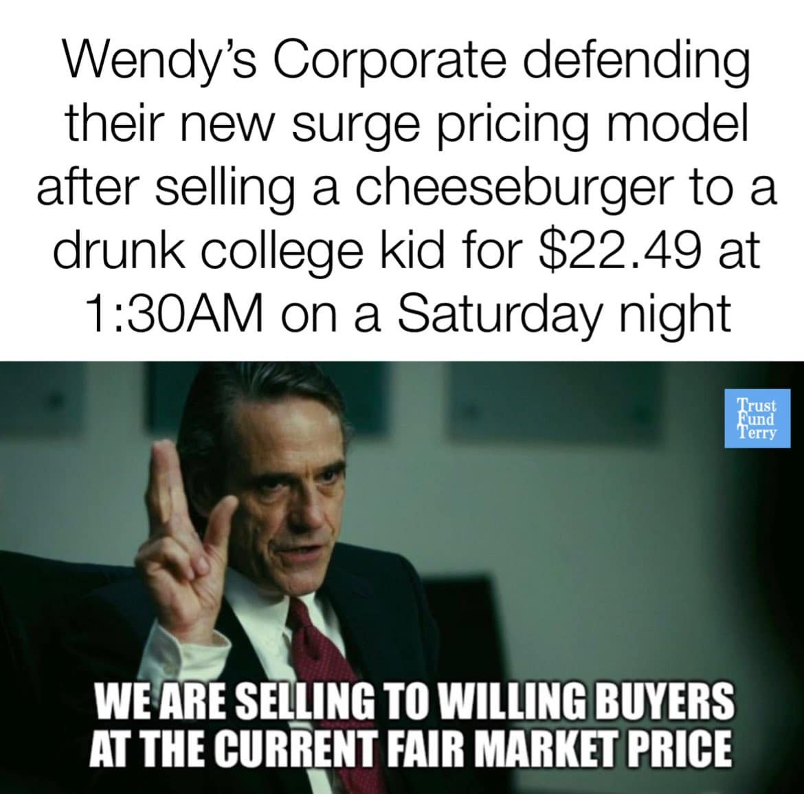Wendy's surge pricing memes, wendy's surge pricing, wendy's memes, wendy's tweets