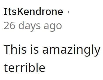 This is amazingly terrible