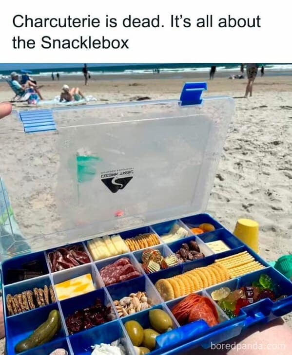 cooking memes Charcuterie is dead. It's all about the Snacklebox