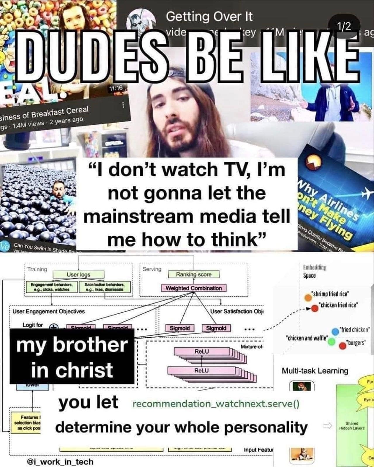 "I don't watch TV, I'm not gonna let the mainstream media tell me how to think"