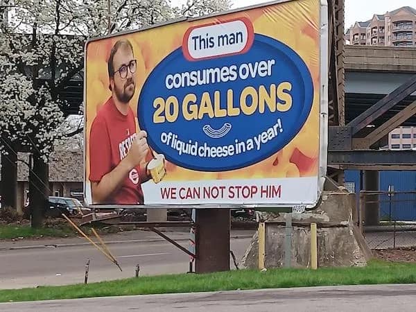 This man consumes over 20 GALLONS of liquid cheese WE CAN NOT STOP HIM