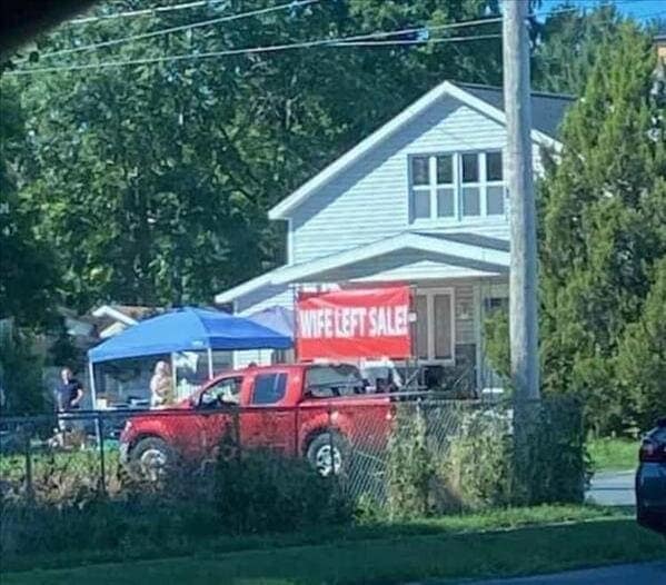 WIFE LEFT SALE