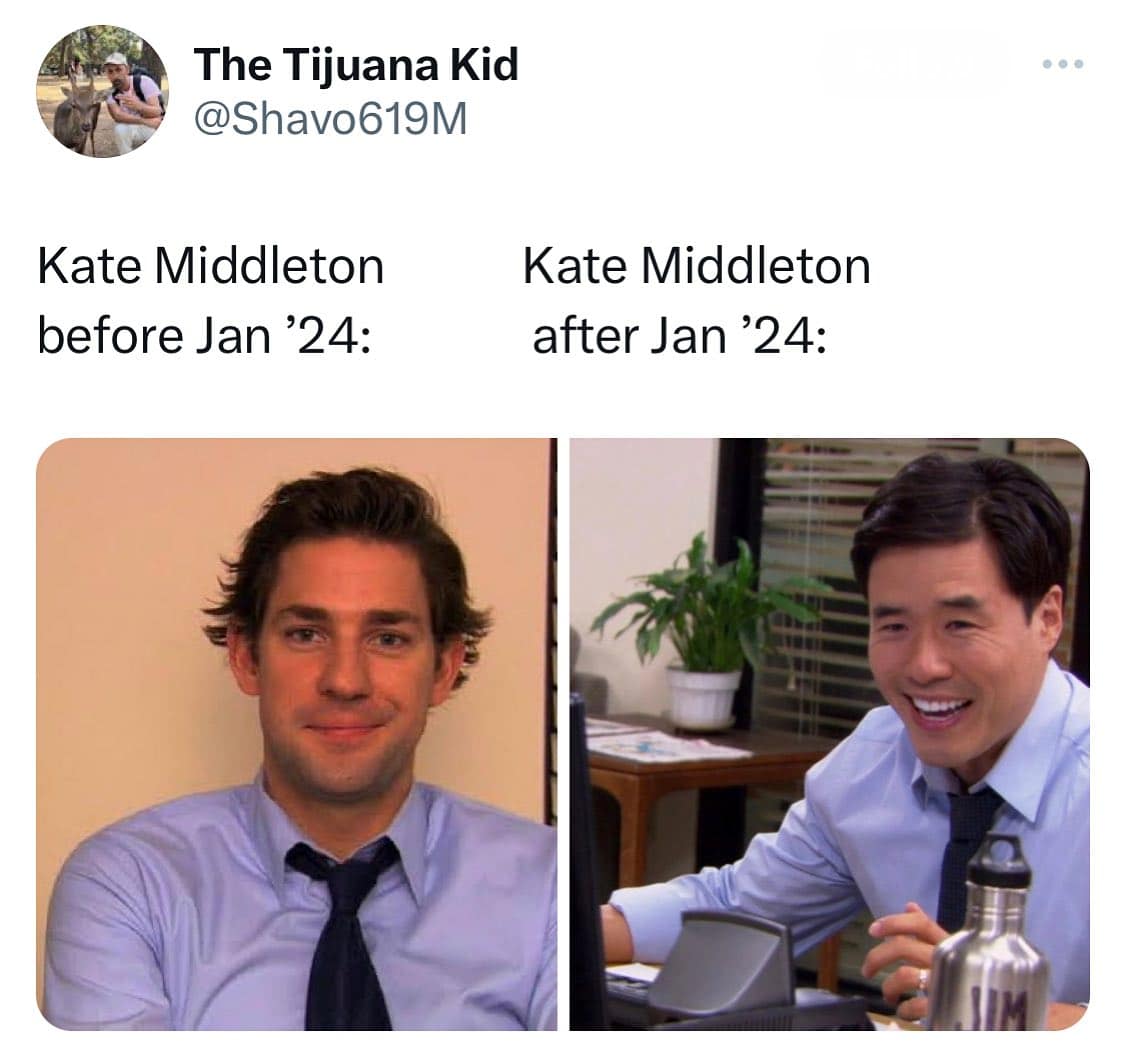 Kate Middleton before Jan '24: Kate Middleton after Jan '24: