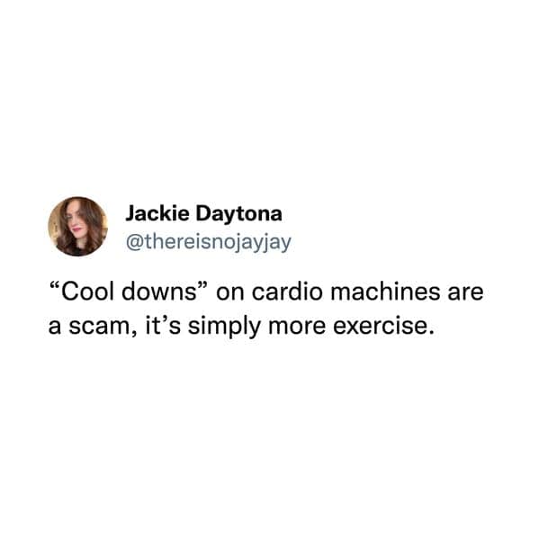 "Cool downs" on cardio machines are a scam, it's simply more exercise.