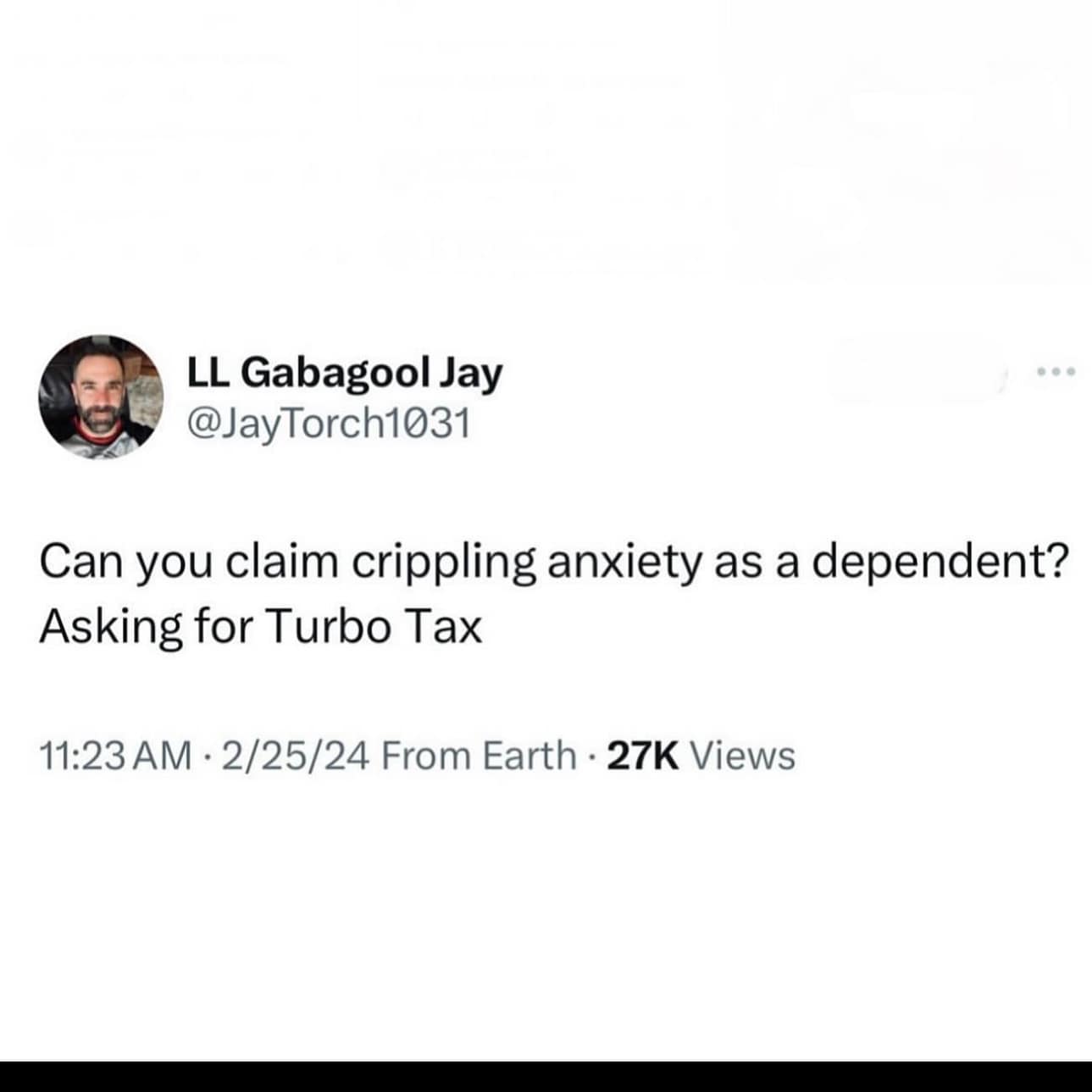 Can you claim crippling anxiety as a dependent? Asking for Turbo Tax