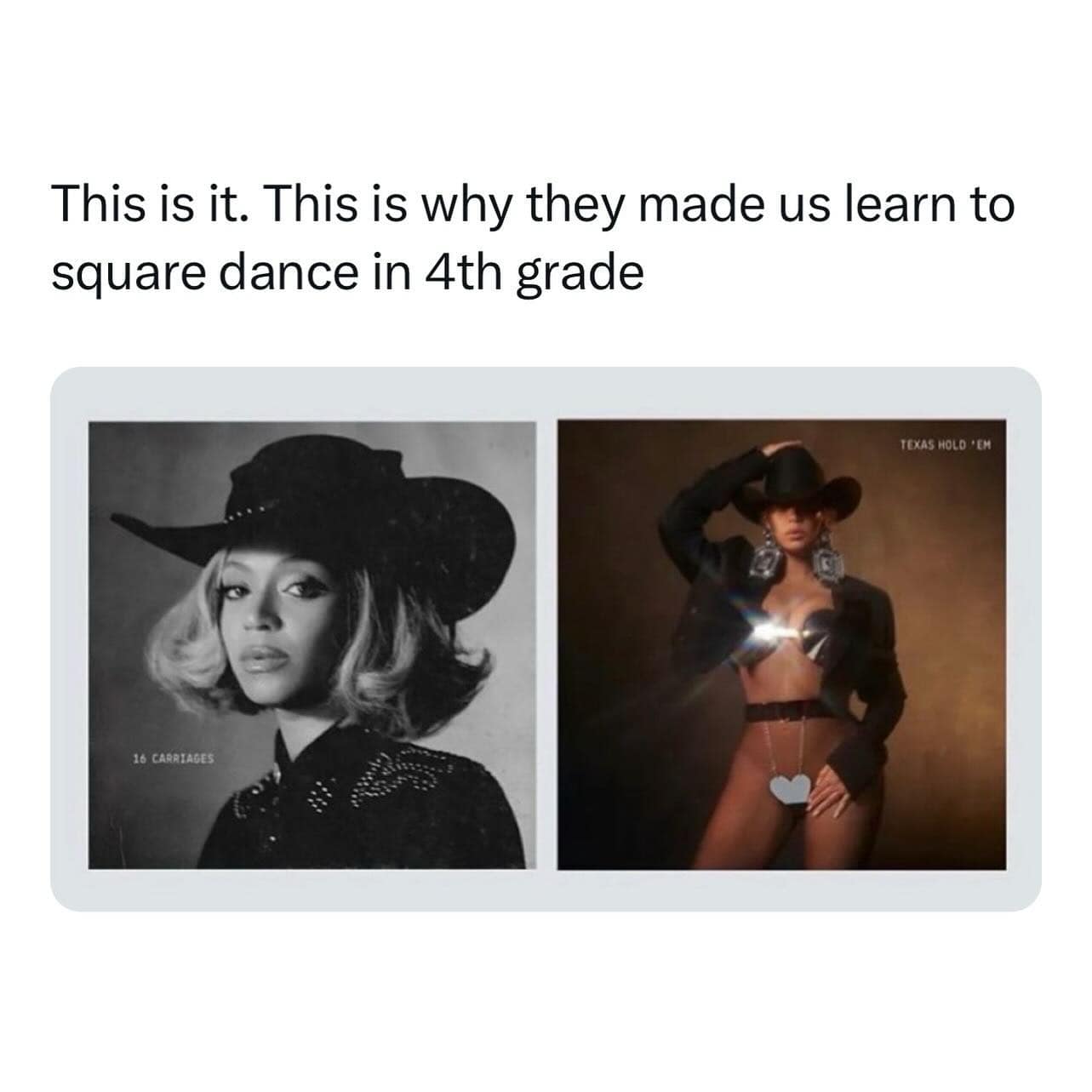 This is it. This is why they made us learn to square dance in 4th grade