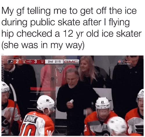 hockey memes, NHL memes, ice hockey humor, sports meme collection, Puck humor, slapstick comedy, hockey fandom memes
