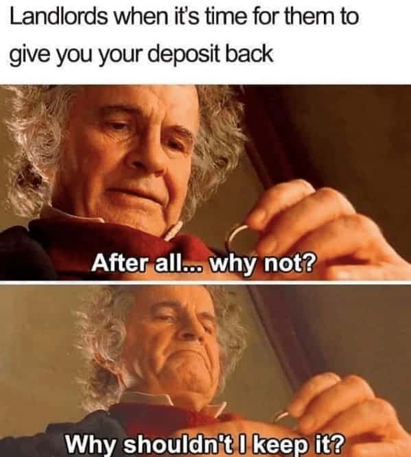 landlord memes, renter memes, enting humor, tenant struggles, lease laughs, rental memes, apartment humor, property management laughs