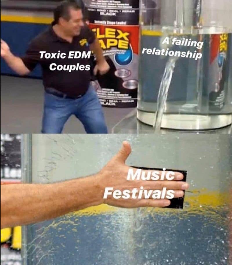 Toxic EDM Couples LEX APE A failing relationship Music Festivals