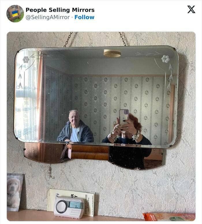 people selling mirrors, mirror sale fails, Online Sales Absurdities, Reflection Photography, Reflective Merchandise Listings, Mirror Market Mishaps,