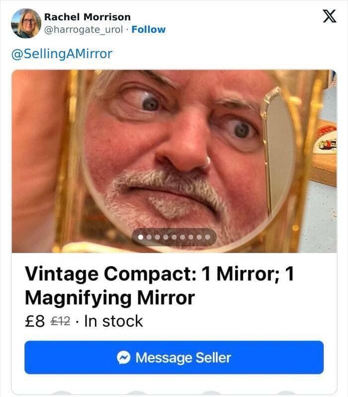 people selling mirrors, mirror sale fails, Online Sales Absurdities, Reflection Photography, Reflective Merchandise Listings, Mirror Market Mishaps,