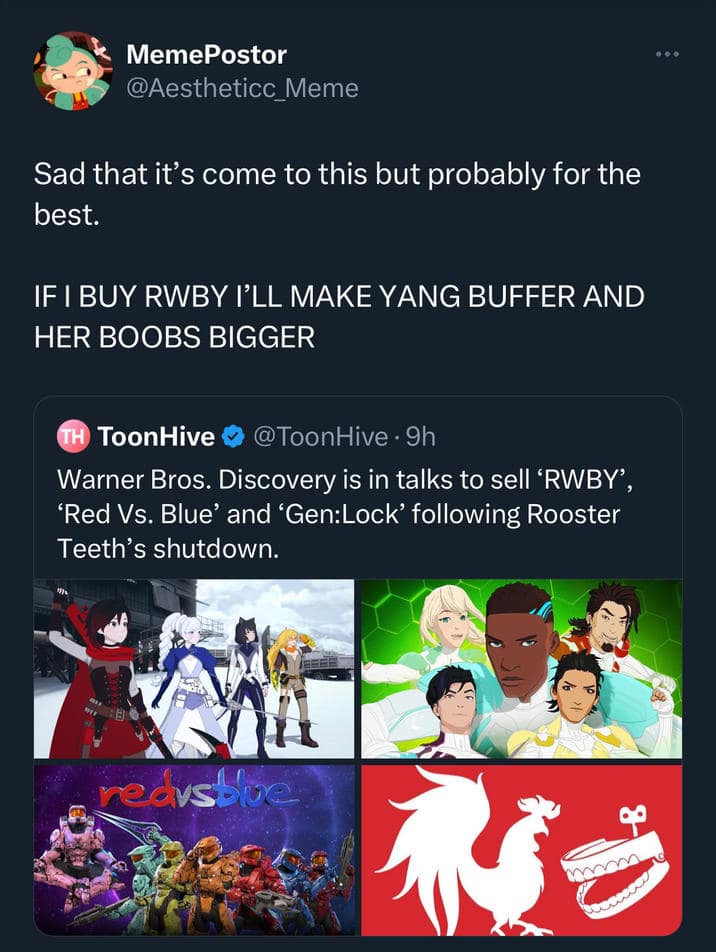 rooster teeth memes, rooster teeth shutdown, red vs blue memes, RWBY memes
