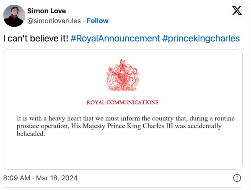 royal announcement memes, royal announcement, royal announcement rumors, royal announcement rumours, royal announcement tweets, royal announcement reactions, King Charles memes, Kate middleton memes, King Charles dead