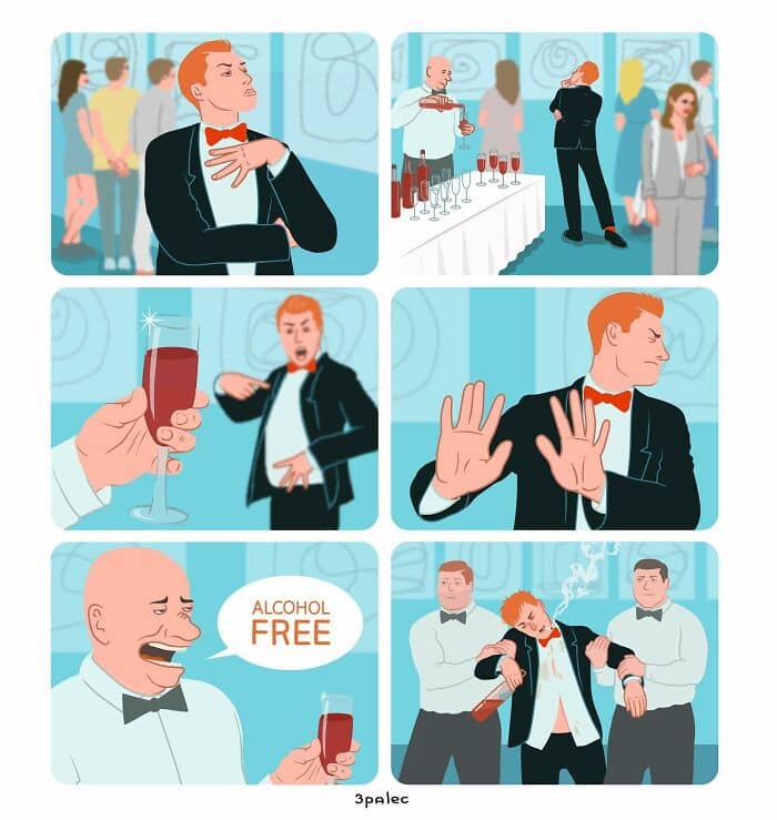 satire comics, 3palec, Social commentary comics, Funny dark humor, Witty illustrations, Political satire comics, Clever cartoons