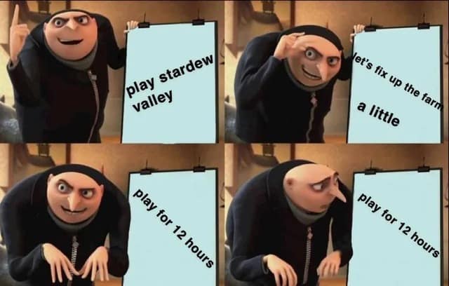 stardew valley memes, stardew valley 1.6, stardew valley 1.6 update, stardew valley 1.6 memes, 1.6 update, farming humor, virtual gaming laughter, pixelated memes, digital farming jokes, video game humor