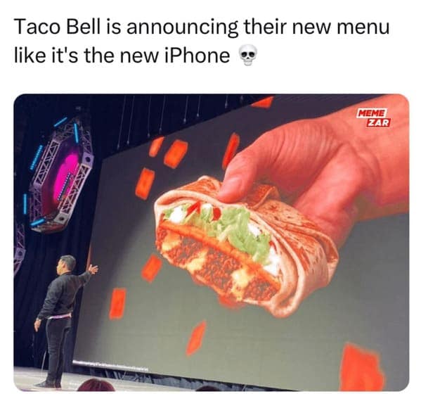 Taco Bell is announcing their new menu like it's the new iPhone