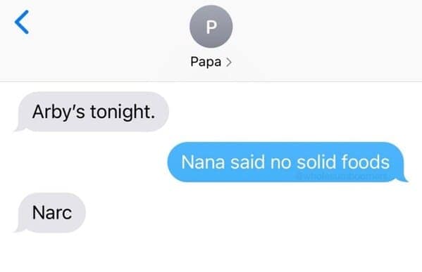 Arby's tonight. Narc