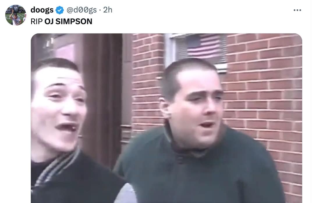 OJ simpson memes, oj simpson dead, oj simpson death, oj simpson dead memes, oj simpson death memes, OJ simpson dead reactions, OJ simpson reactions