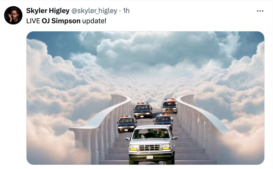 OJ simpson memes, oj simpson dead, oj simpson death, oj simpson dead memes, oj simpson death memes, OJ simpson dead reactions, OJ simpson reactions