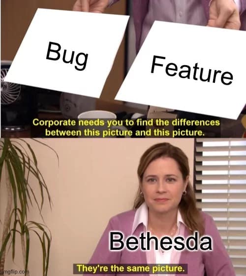 bethesda memes, gamer memes, Gaming glitches, in-game bugs, funny game moments, funny gaming memes, dank gaming jokes