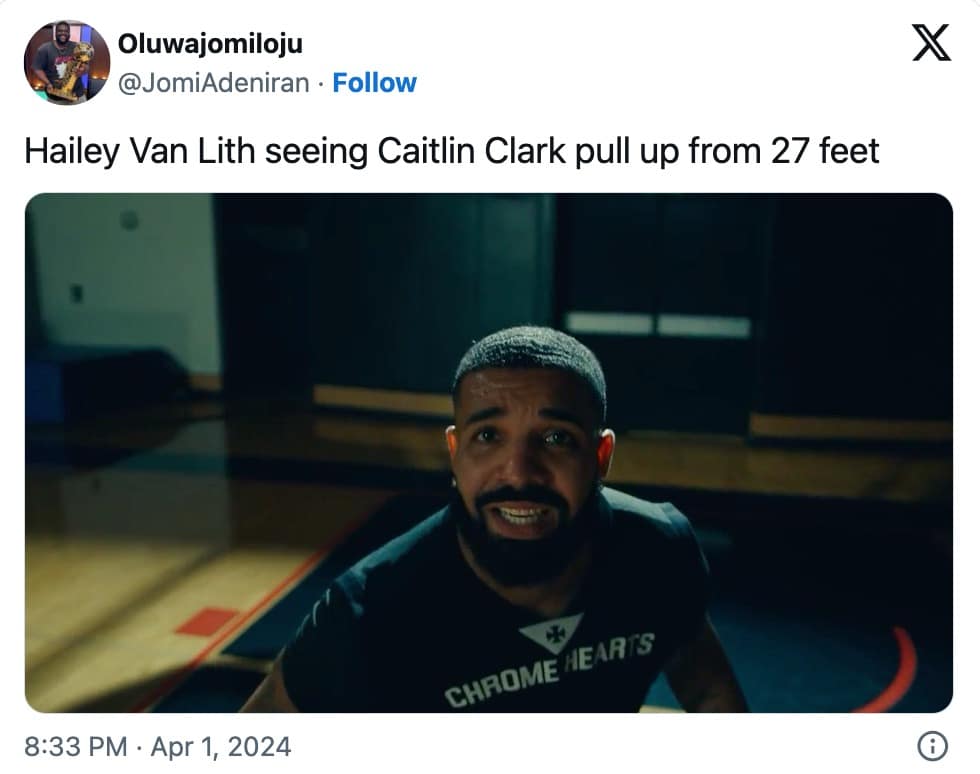 caitlin clark memes, caitlin clark reactions, caitlin clark tweets, march madness memes, caitlin clark Player Responses, Caitlin clark Fan Reactions