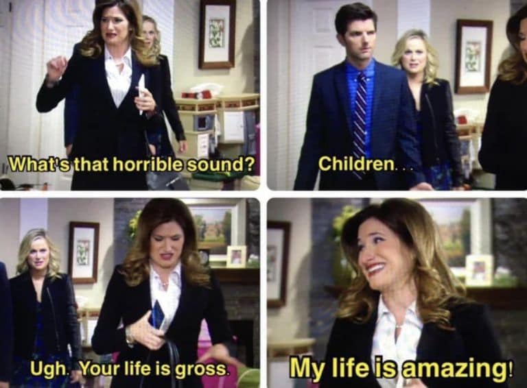 What's that horrible sound? Children. Ugh. Your life is gross. My life is amazing!
