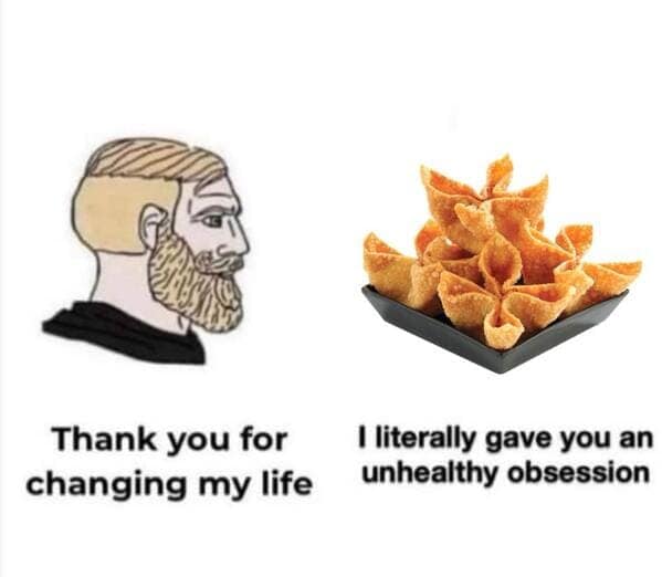 crab rangoon memes, rab Rangoon Lover, Deep-Fried Dreams, Cream Cheese Craving, Wontons of Joy, Deep-Fried Delights, Crispy Perfection