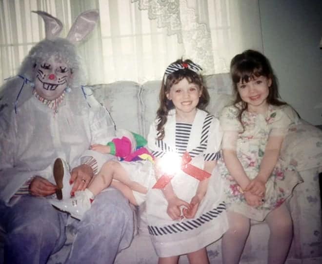 creepy easter photos, awkward family photos, unsettling Easter pictures, awkward Easter family photos, bizarre Easter traditions, Spooky Easter pics, weird Easter memories, haunting Easter childhood