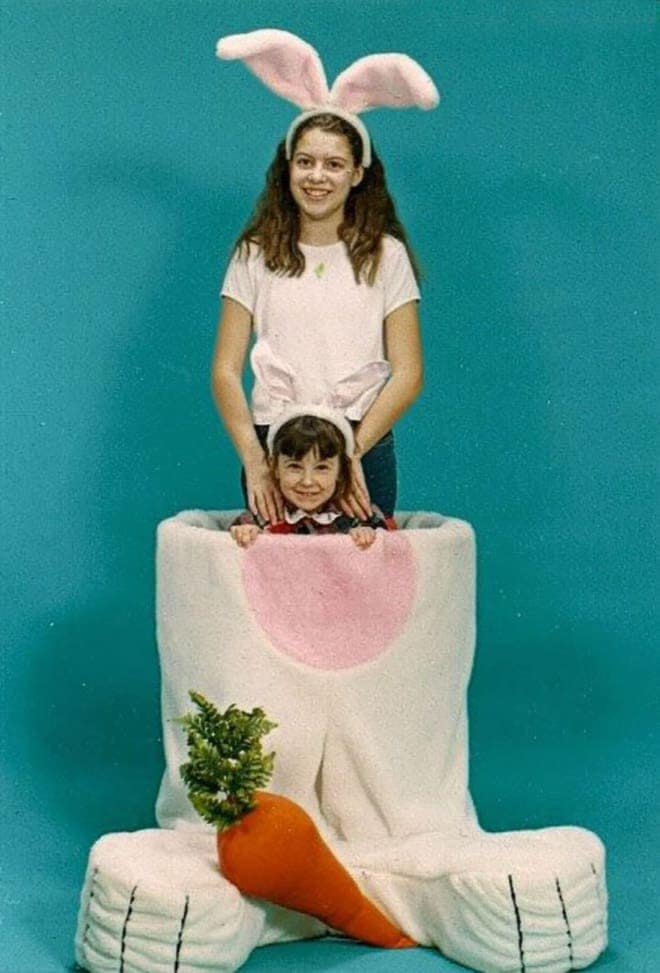 creepy easter photos, awkward family photos, unsettling Easter pictures, awkward Easter family photos, bizarre Easter traditions, Spooky Easter pics, weird Easter memories, haunting Easter childhood