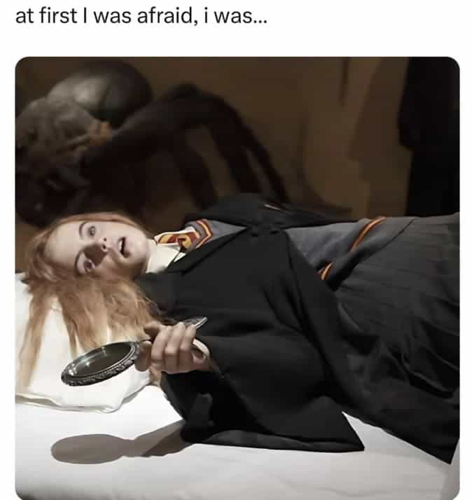 at first I was afraid, i was...